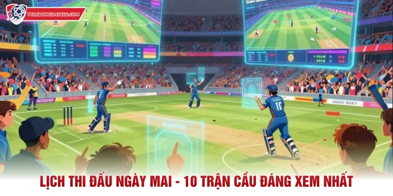 Lịch Thi Đấu Ngày Mai - 10 Trận Cầu Đáng Xem Nhất