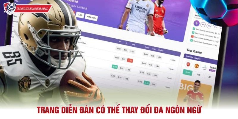 Trang diễn đàn có thể thay đổi đa ngôn ngữ