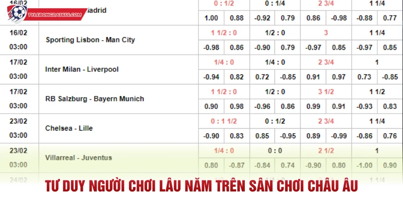 Tư duy người chơi lâu năm trên sân chơi châu Âu